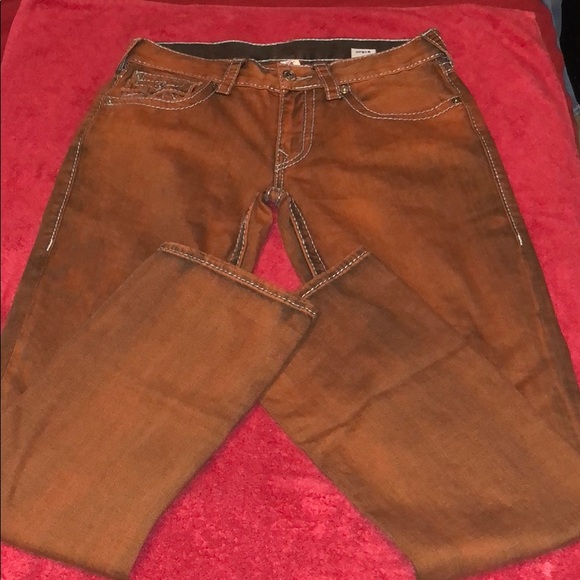 True Religion Rust Orange Jeans - Picture 3 of 3